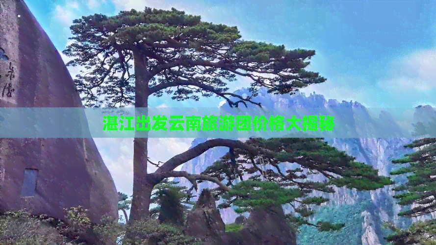 湛江出发云南旅游团价格大揭秘