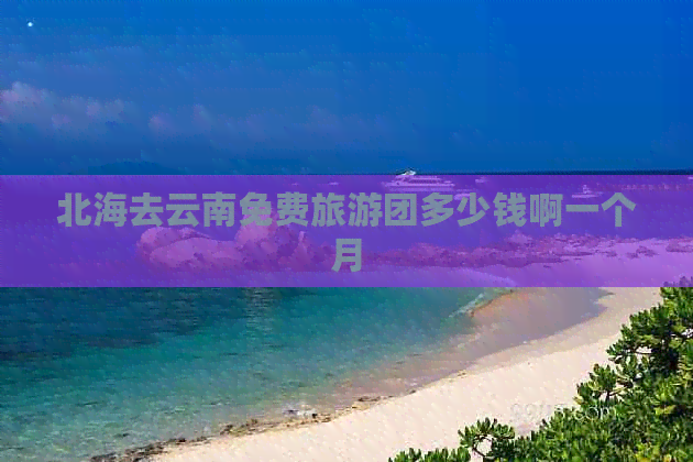 北海去云南免费旅游团多少钱啊一个月