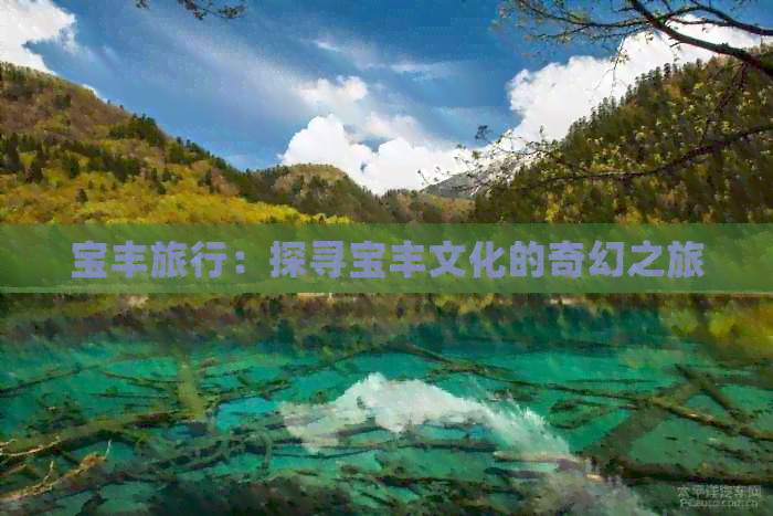 宝丰旅行：探寻宝丰文化的奇幻之旅