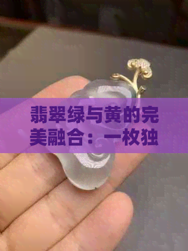 翡翠绿与黄的完美融合：一枚独特手镯如何展现女性的优雅之美