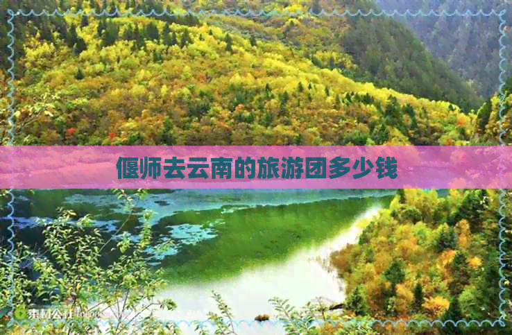 偃师去云南的旅游团多少钱