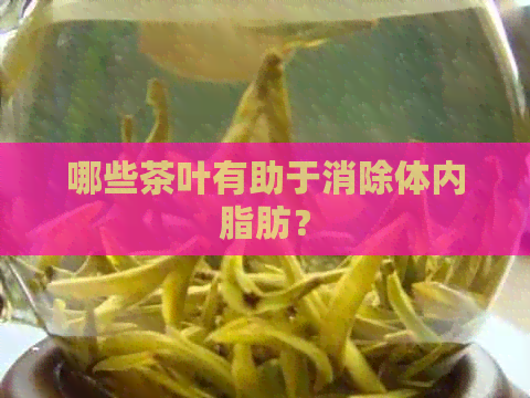 哪些茶叶有助于消除体内脂肪？