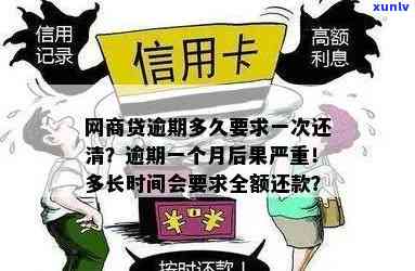 网商贷逾期多久请求一次性还清？最长筹款期限是多久？