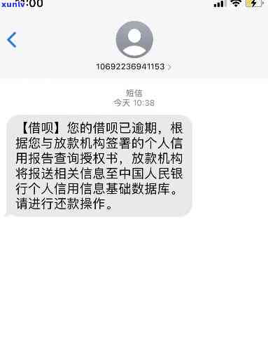 有短信提示我借呗逾期一天-有短信提示我借呗逾期一天怎么办