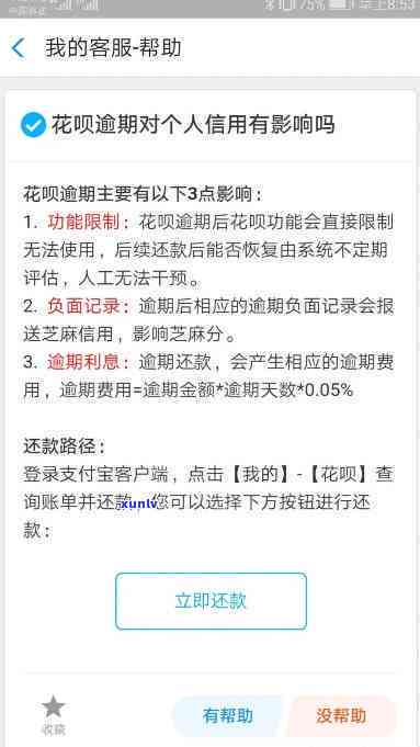 支付宝花呗逾期400天：解决方案及结果分析