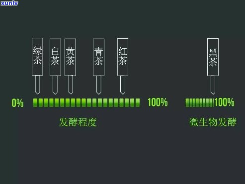 茶根据发酵程度分类为：绿茶、红茶、乌龙茶、白茶、黄茶等