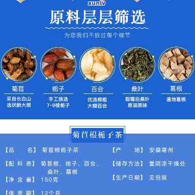 菊苣栀子茶配料表：详细列出所有配料