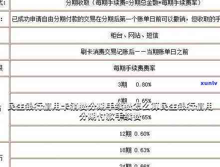 民生银行的个性化分期好商量吗？每期100元手续费是不是合理？