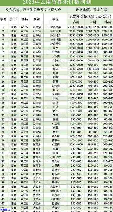 老班章新茶价格：2023年最新行情，每公斤售价多少？