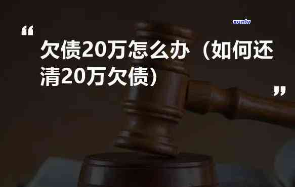 家里欠款20万-家里欠了20万