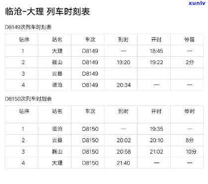 临沧到大寨汽车发车时刻表及票价查询