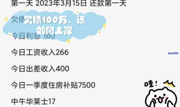 普通家庭欠了100万-普通家庭欠了100万怎么办