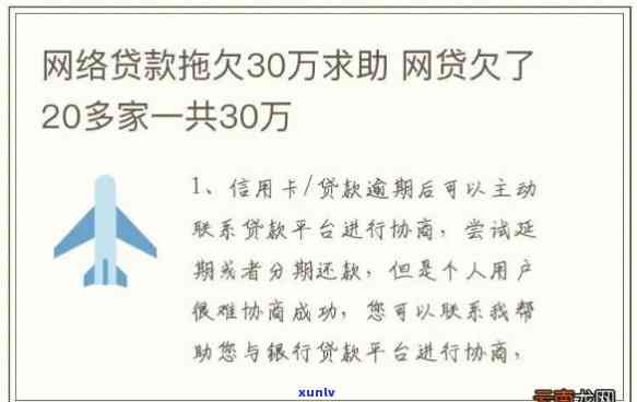 欠信用卡加网贷总共三十万-欠信用卡加网贷总共三十万怎么办