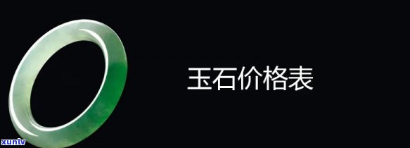 最新崇左玉石价格查询表