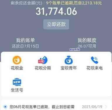 支付宝花呗借呗逾期7万五-支付宝花呗借呗逾期7万五怎么办