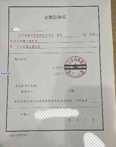 1068发的立案通知，收到1068发的立案通知，案件进展如何？