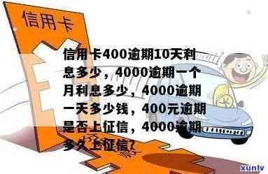 40000元信用卡逾期每月更高利息是多少，如何计算40000元信用卡逾期每月的更高利息？