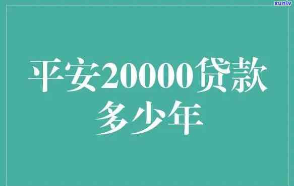 平安普20万贷款利息，揭秘平安普20万贷款的利息详情