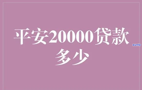 平安普借二万要多少利息，平安普借款2万元的利息是多少？