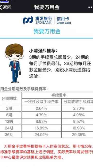 浦发信用卡分期利息-浦发信用卡分期利息多少