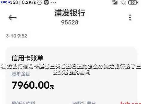 浦发信用卡8万逾期3天利息-浦发信用卡8万逾期3天利息多少