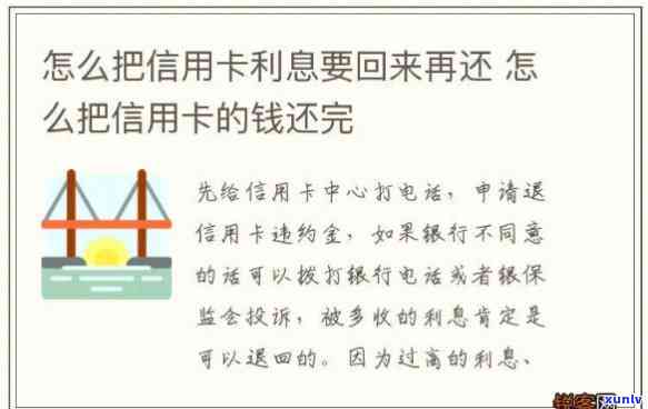 怎样退信用卡利息和本金：详细步骤与技巧