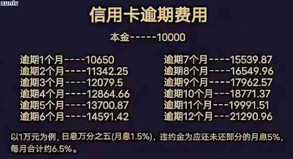 10万信用卡逾期一年费用多少，逾期一年，10万信用卡要支付多少费用？