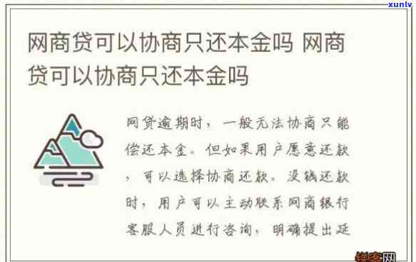 网商贷怎样协商还款只还本金，成功案例分享