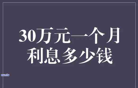 信用卡30万一月利息-信用卡30万一月利息多少