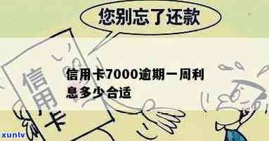 信用卡7000逾期一天多少利息-信用卡7000逾期一天多少利息和滞纳金