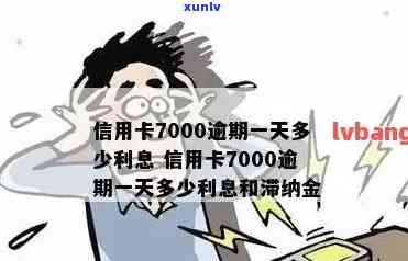 信用卡7000逾期一天多少利息-信用卡7000逾期一天多少利息和滞纳金