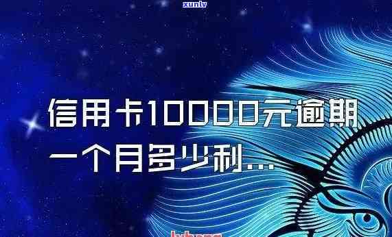 信用卡10000元逾期6个月利息-信用卡10000元逾期6个月利息多少