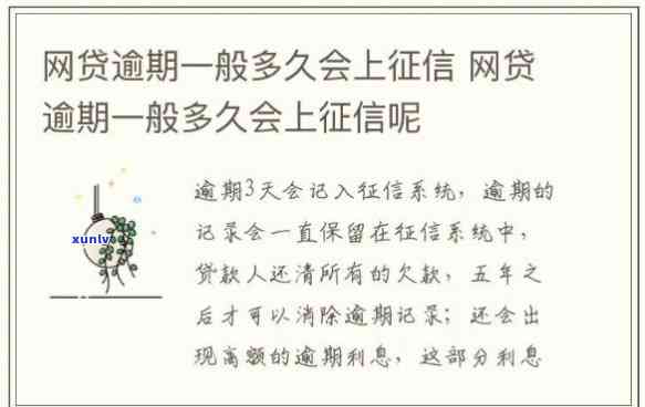 网贷逾期一两天会上吗，网贷逾期一两天会否作用个人？