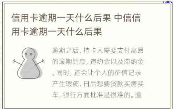 信用卡逾期一天有什么作用不，信用卡逾期一天会产生什么作用？