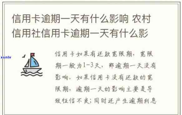 信用社信用卡逾期一天有什么影响-信用社信用卡逾期一天有什么影响吗