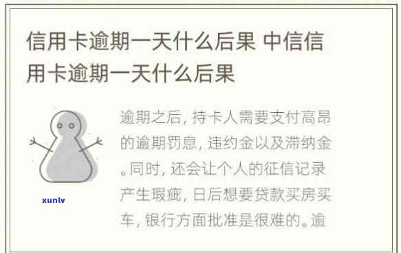 中信信用卡逾期几天有何影响？该如何处理？