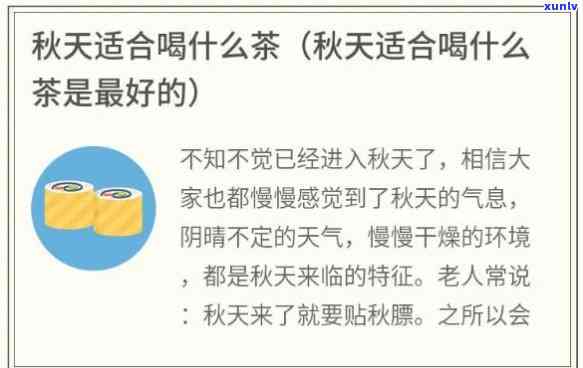 请问秋天喝什么茶好一点，秋养生必备：推荐几款适合秋天饮用的茶叶