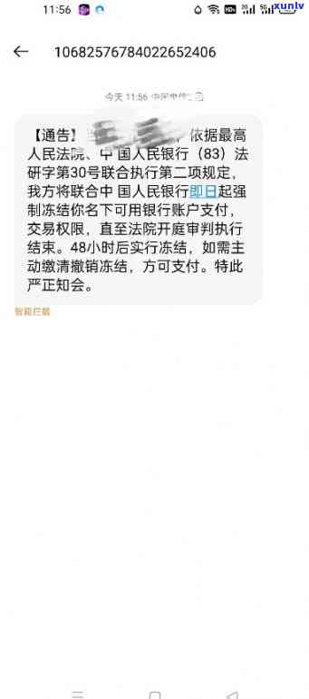 兴业银行催款短信截图，关键提醒：兴业银行催款信息，请查收并及时解决！