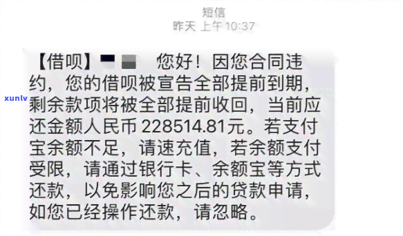 支付宝蚂蚁借呗逾期短信，警惕！你的支付宝蚂蚁借呗出现逾期，收到相关短信请务必重视