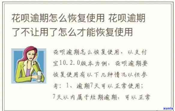 支付宝花呗逾期后怎样恢复采用？