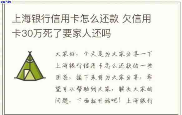 欠信用卡30万该如何自救天涯-欠信用卡30万怎么办