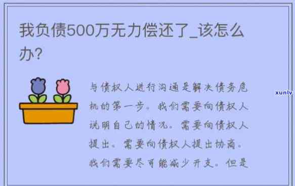 怎样解决负债50万无力偿还的疑问？