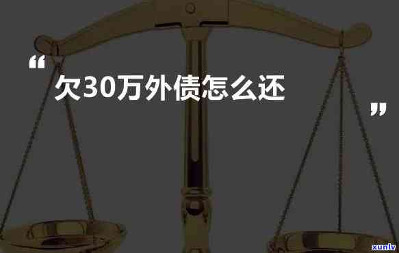 欠债30万还不上？解决方案大公开！