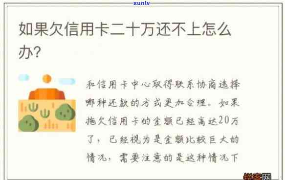 欠信用卡20万还不起怎么办呀-欠信用卡20万还不起怎么办呀怎么解决