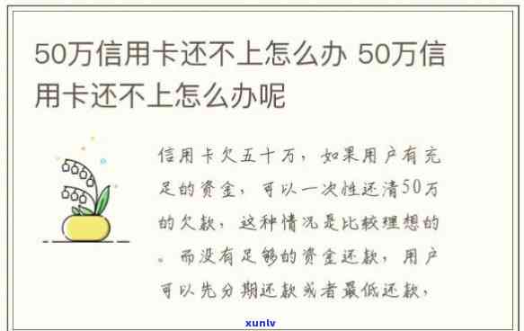 欠信用卡50万还不起？解决方案大公开！