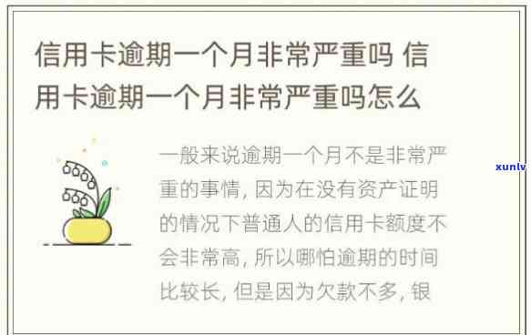 欠信用卡一个月不还会怎样，信用卡逾期一个月会产生哪些结果？