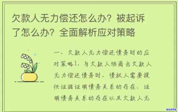 怎样解决欠款无力偿还的疑问？详细解答步骤