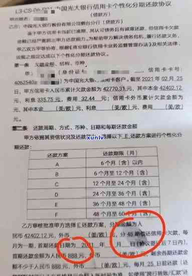 光大逾期协商个性化分期：需付首付与收入证明，还款方案详询
