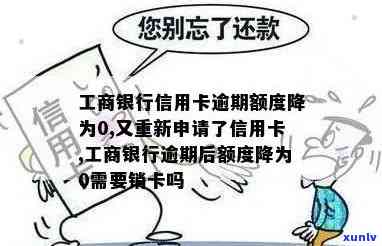 工行逾期额度变0，你的工行信用卡逾期未还？额度已变为0！