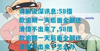 58借款逾期一天后全部还清，为何仍无法再借？